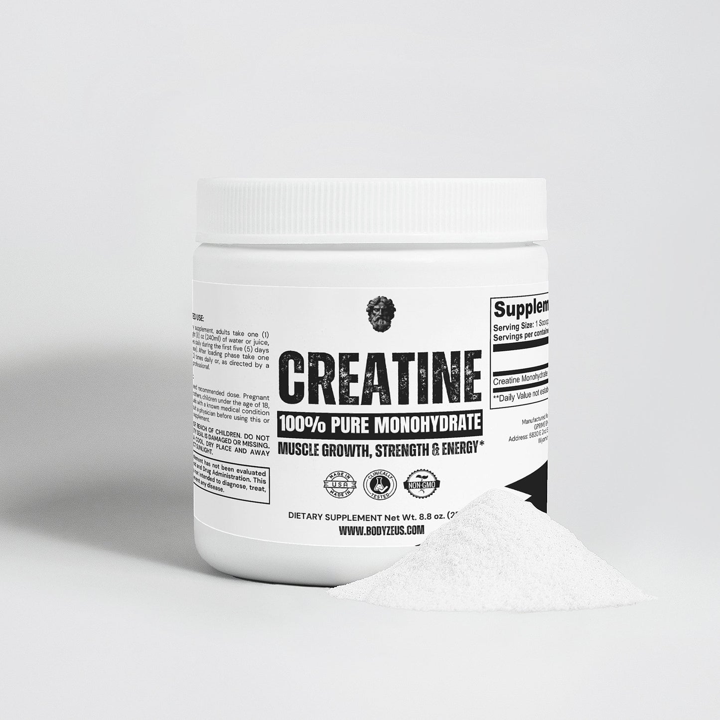 CREATINE | Monohydrate 100% Pure | 0.55lb (250g)