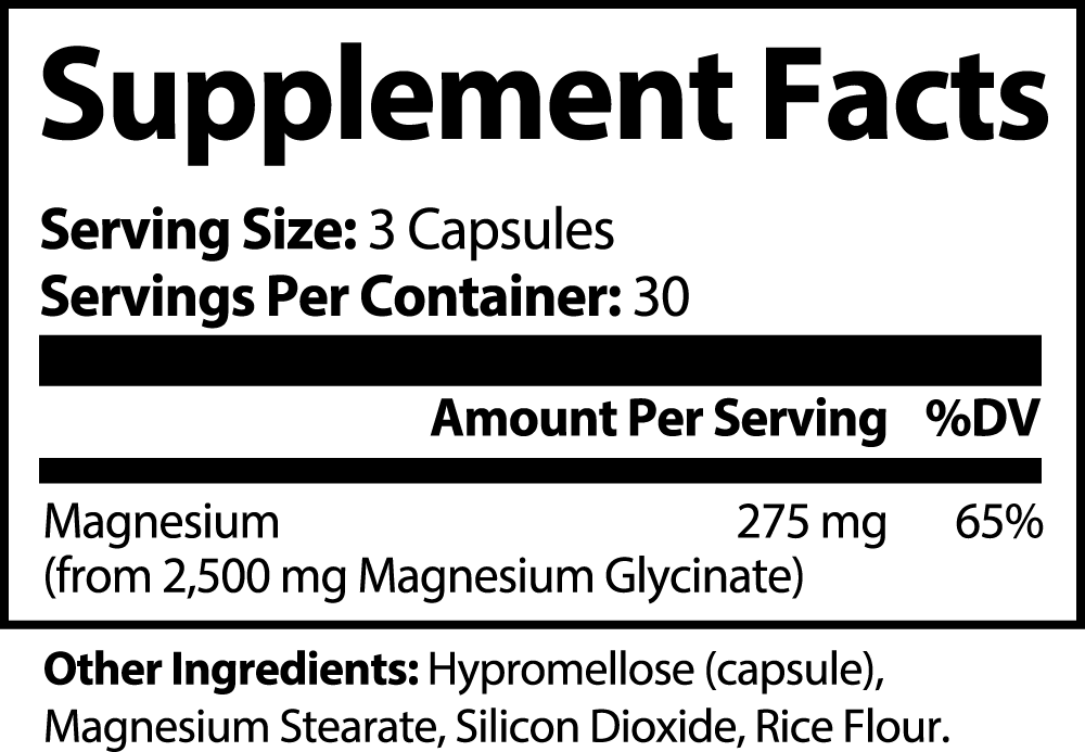 Magnesium Glycinate 275 mg