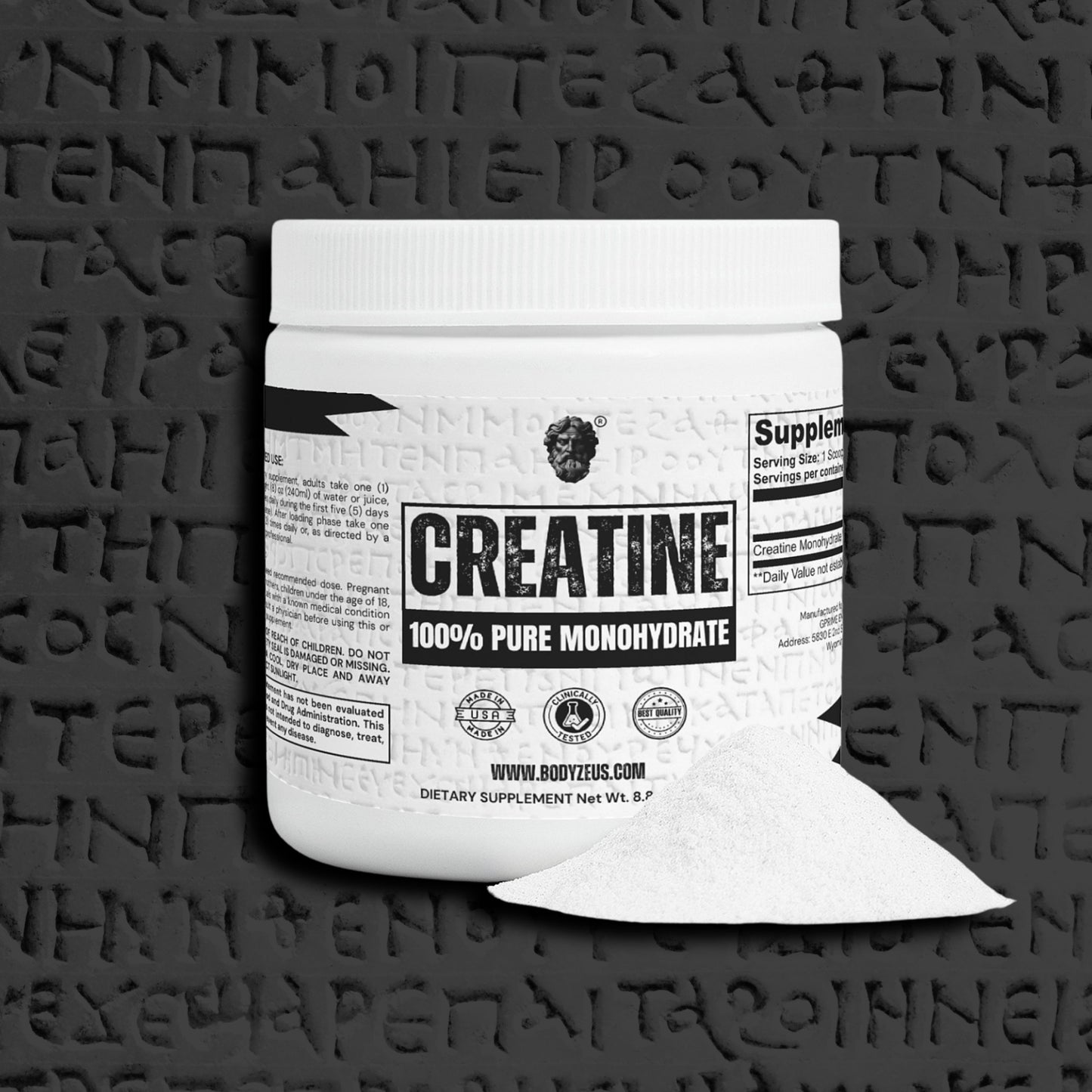 The Muscle Mass Stack • ALPHAZEUS, CREATINE & COLLAGEN