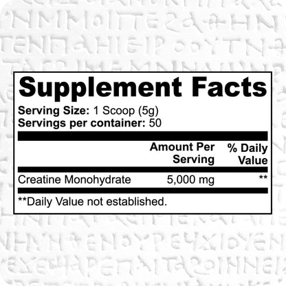 Creatine Monohydrate 100% Pure | 0.55lb (250g)