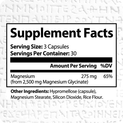 Magnesium Glycinate 275 mg | 90 Caps